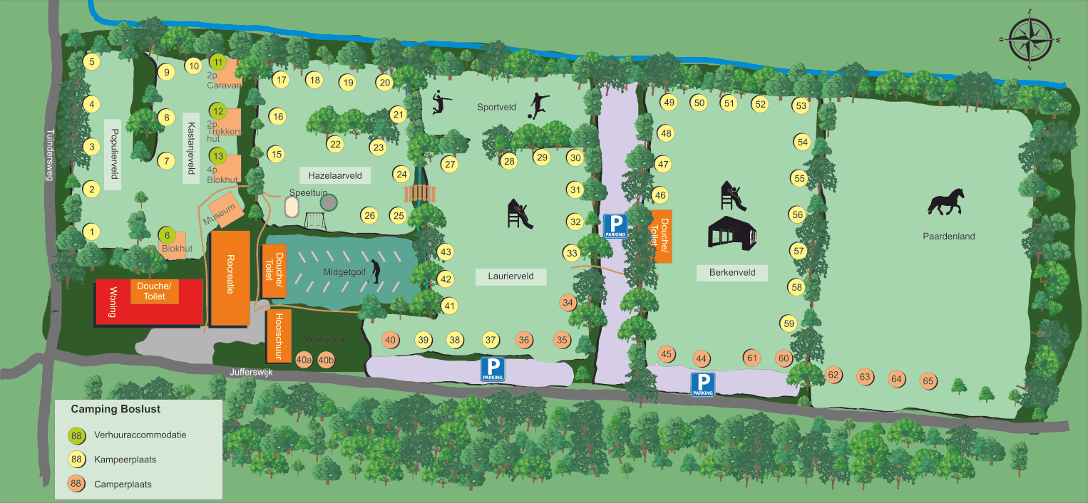 Plattegrond Boslust tbv site